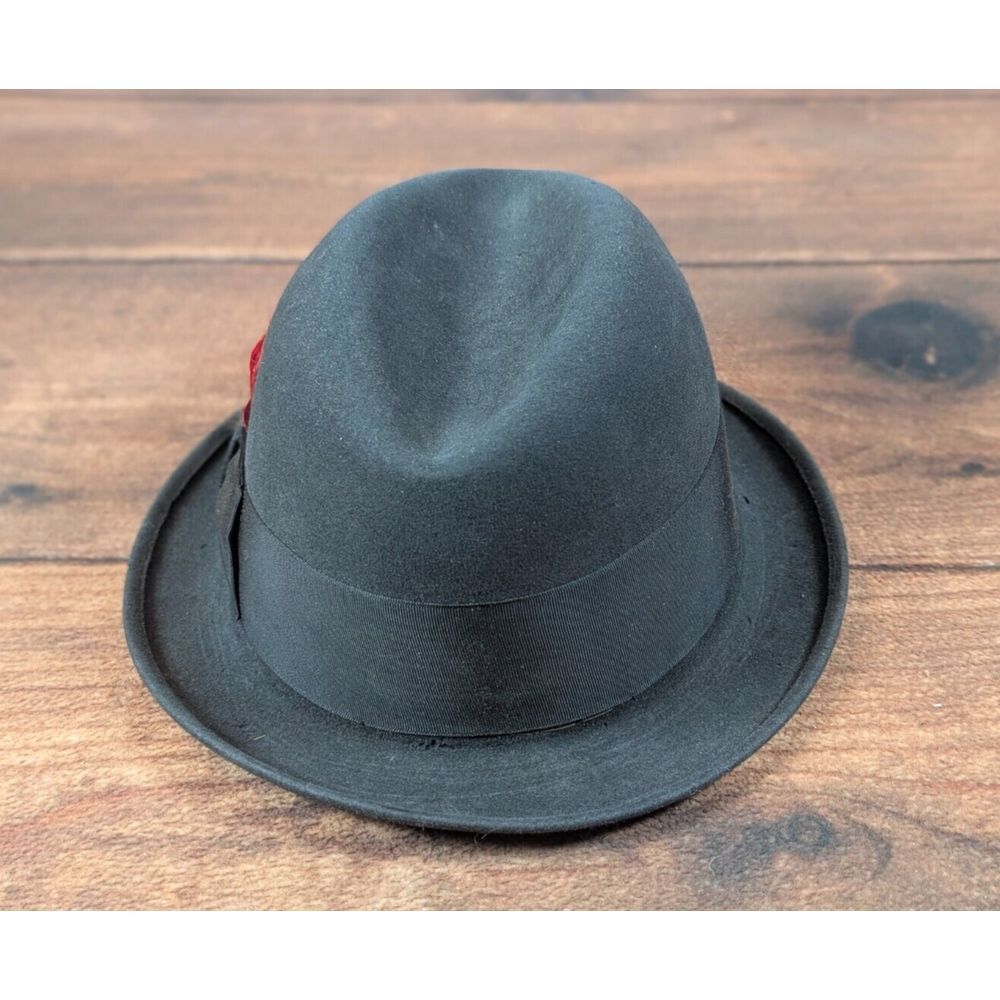 Royal BILTMORE Classic Fedora_ Size 7,  _ Gray Felt Some Damage Please see photo - Picture 4 of 14